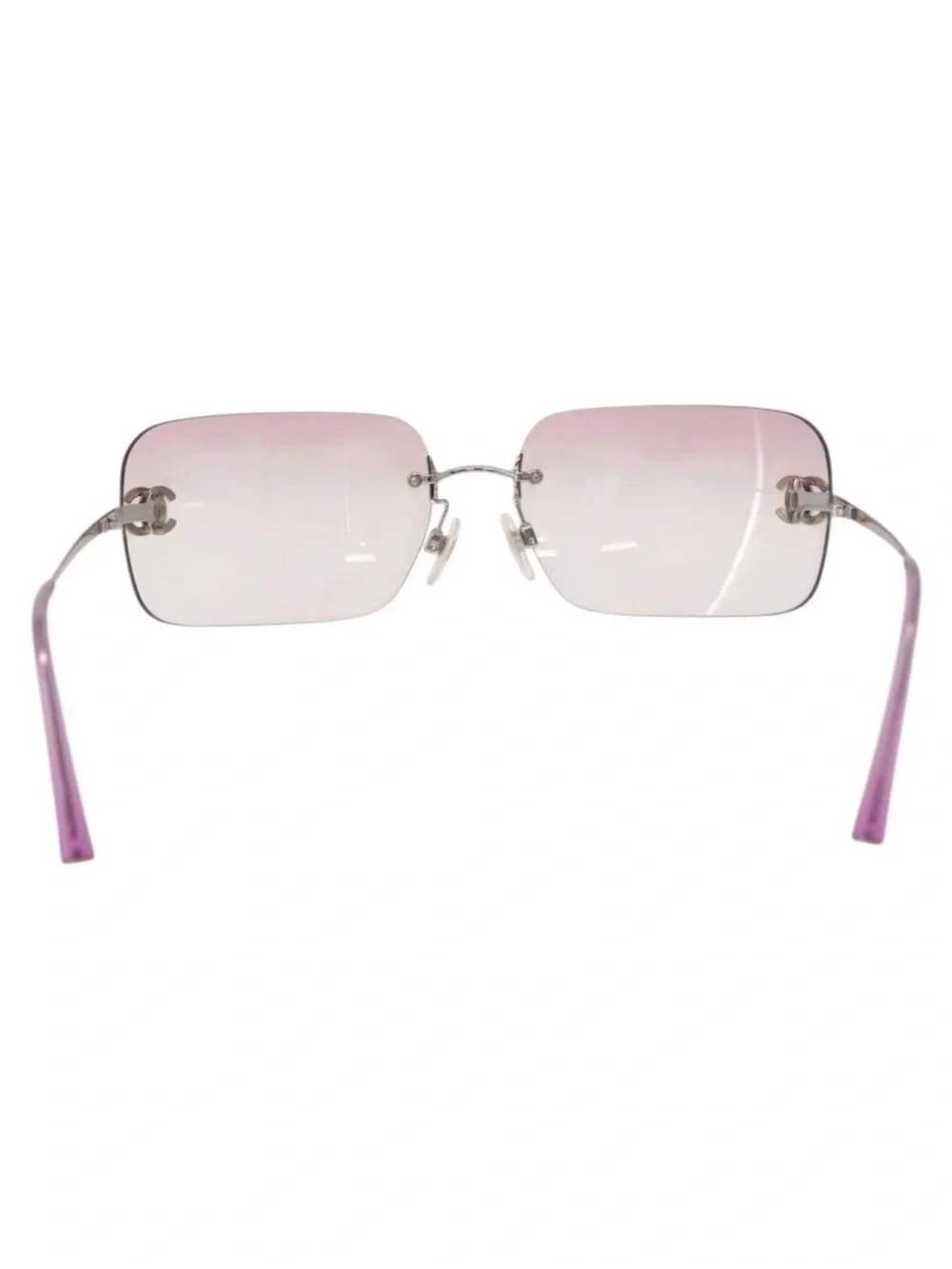 Chanel Lilac Gradient Rimless Sunglasses